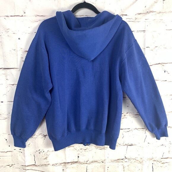 Vintage Kentucky Wildcats Sherpa Lined Zip Hoodie Blue Size Large Sporty Fan - Picture 2 of 12